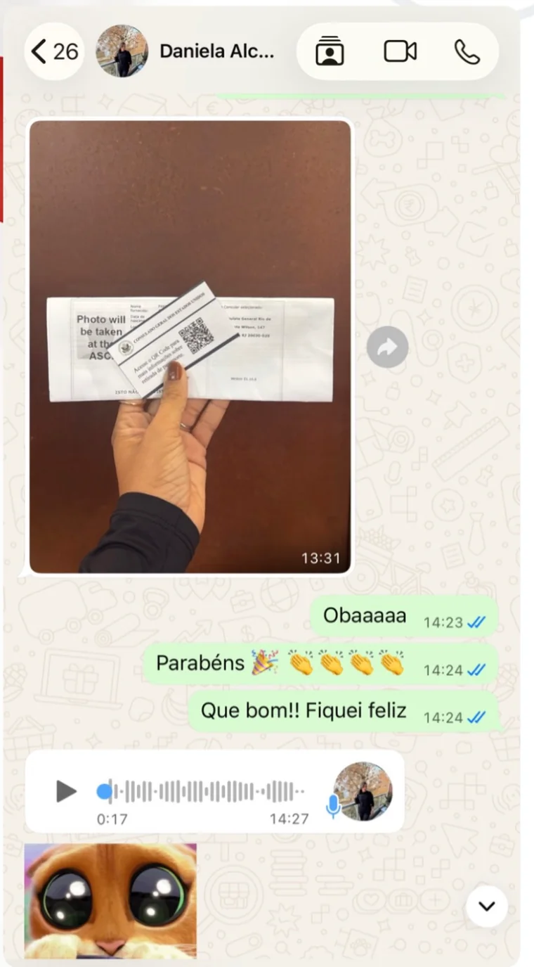 Daniela · Comprovante do consulado