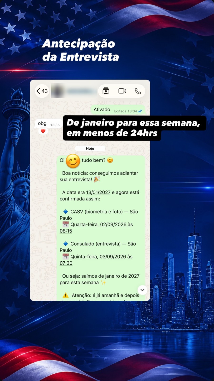 De janeiro/27 para esta semana — em menos de 24h