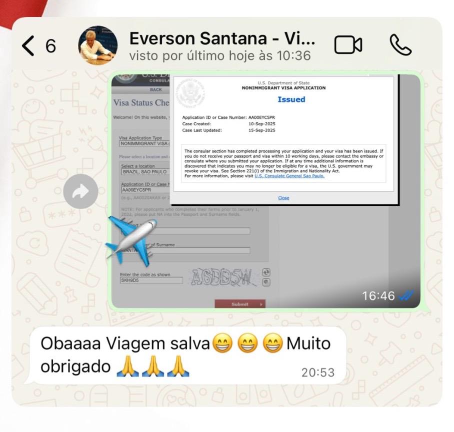 Everson — Viagem salva, muito obrigado